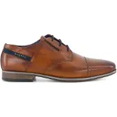 Bugatti Chaussure à lacets bleu marine / marron