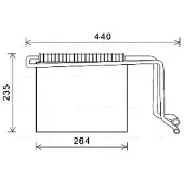 Ava Cooling Évaporateur de climatisation MSV563
