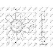 NRF Roue du souffleur, refroidissement moteur 49844