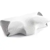 Huismerk Viscoelastic Neck Pillow Ergonomic Conforti Pillow Blanc