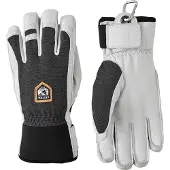 Hestra - Gants de ski chauds et résistants - Army Leather Patrol Glove Charcoal en Softshell - Taille 7 - Gris