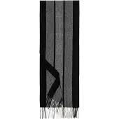 Roeckl Écharpe 'WIDE STRIPES' gris / gris foncé / noir