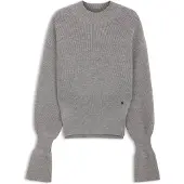 BOSS Pull en laine vierge avec épingle monogramme Double B amovible
