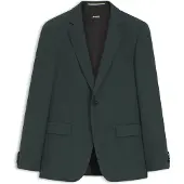 BOSS Veste Slim en laine stretch à motif