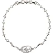Faina Bracelet argent / transparent