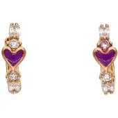 Gaya Boucles d'oreilles or rose / violet