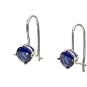 NAEMI Boucles d'oreilles bleu / argent