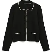 Vero Moda Cardigan 'VMGOLD' crème / noir