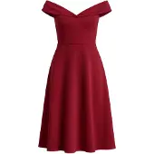 WOMAN VISION Robe de cocktail rouge foncé