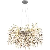 Globo Lampe suspendue Queena Gris argenté Ø 80cm