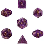 Chessex Chx27437 Dice-Vortex Purplegold Set, Multicolor