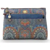 Pip studio Caryn Kosmetiktasche Combi Jabali blau 26cm