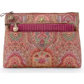 Pip studio Caryn Kosmetiktasche Combi Jabali rot 26cm