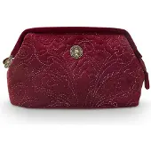 Pip studio Trousse de Toilette Pip Studio Velvet Quiltey Days Small Red