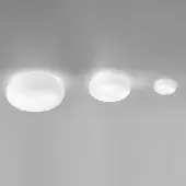 Artemide Applique Murale , Itka, dimmable, Blanc, Salon / séjour, Verre, Moderne
