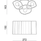 Stilnovo Applique Murale , Honey, Blanc, Salon / séjour, Plastique, Design