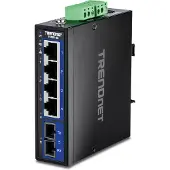 Trendnet Commutateur industriel Gigabit - - TI-G51SC - 5 ports - IP30 - Alimentation redondante
