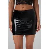 Christine le Duc Femmes, Jupe, Mini Skirt Black Love - black, Noir, (XL)