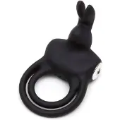 Happy Rabbit - anneau pénis et testicules vibrant étanche - rechargeable noir
