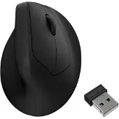 Keychron M5, droitier, design vertical, optique, sans fil RF + Bluetooth + USB Type-C, 30000 DPI, noir