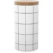 Intirilife boîte à provisions en céramique taille L avec couvercle - 10 x 18.5 cm - capacité 1000 ml - boîte à provisions étanche au lave-vaisselle pour thé, café et bien plus encore