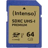 Intenso 3421490 mémoire flash 64 Go SDXC UHS-I Classe 10