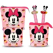 KARACTERMANIA Trousse à crayons Minnie Pop Up avec 2 crayons gel effaçables