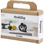 Creativ Company Kit de bricolage Sculpture Pâte à modeler autodurcissante noire