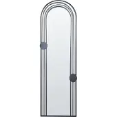 Beliani Miroir AJAIN Métal Noir