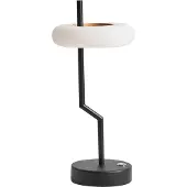 Beliani Lampe à poser moderne avec abat-jour en métal noir