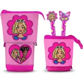 KARACTERMANIA Barbie Pop Up Trousse à crayons avec 2 crayons gel effaçables