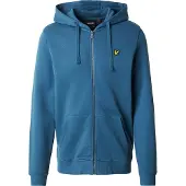 Lyle & Scott Ml420vog Full Zip Sweatshirt Bleu L Homme