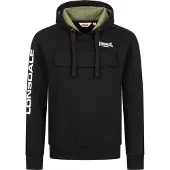 Lonsdale Sweat-shirt 'Rushen' anthracite / noir / blanc