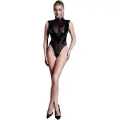 Allure Femme Fatale - body femme transparent - noir - M