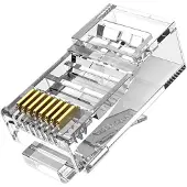 Vention Modular RJ45 CAT6 UTP Connector IDDR0-50 Transparent Pack of 50