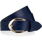 Vanzetti Ceinture bleu foncé / or