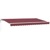 vidaXL Store rétractable Bordeaux 350 x 200 cm Tissu