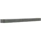 vidaXL Lit surélevé de jardin Acier galvanisé 620x80x36 cm gris