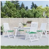 vidaXL Coussins de chaise jardin lot de 4 vert 50x50x3 cm tissu oxford