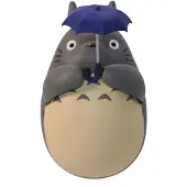 SEMIC Figurine Totoro à fond rond, grand Totoro avec feuille, 7 cm