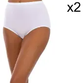 Playtex Culotte Taille Haute Maxi Organic Cotton 2 Unités