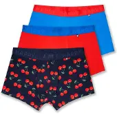 Happy socks Boxers bleu / vert / rouge sang / blanc