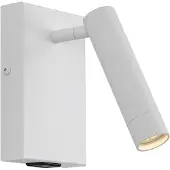QAZQA Applique murale moderne blanche réglable avec USB-C - Croft