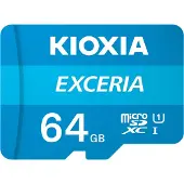 Kioxia Carte mémoire Exceria 64 Go MicroSDXC Classe 10 UHS-I