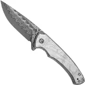 CIVIVI Couteau pliant Voidflare Damascus, G-10 with Aluminum Foil