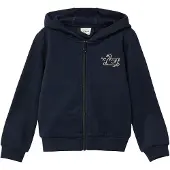 s.Oliver Veste de survêtement bleu marine / or / mauve / blanc