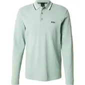HUGO BOSS T-Shirt 'Plisy' menthe / noir / blanc