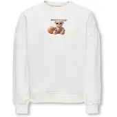 ONLY GIRLS Sweat-shirt 'KOGBila' caramel / noir / blanc