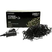 Kaemingk Lumineo Guirlande lumineuse BASIC 240 LED 18 m blanc chaud, câble noir