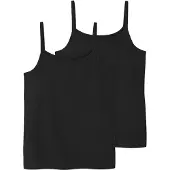 TWO SOON Maillot de corps noir